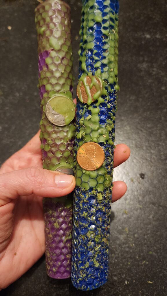 Hand-crafted Slavic mythical candle