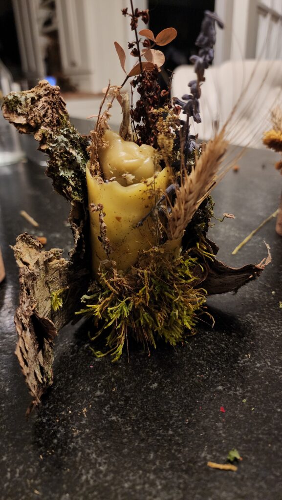 Hand-crafted Slavic mythical candle