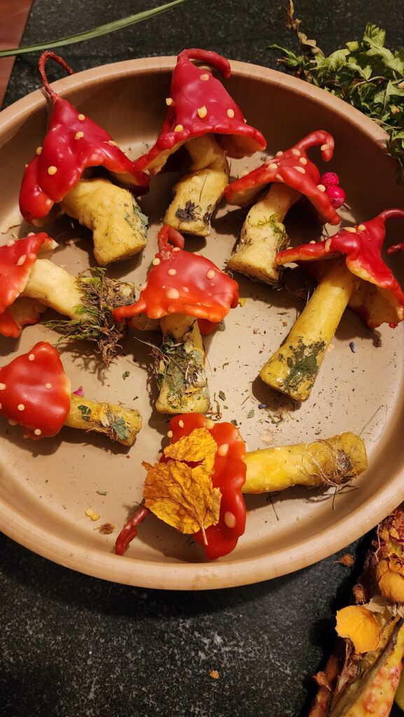 Hand-crafted Slavic mythical candle