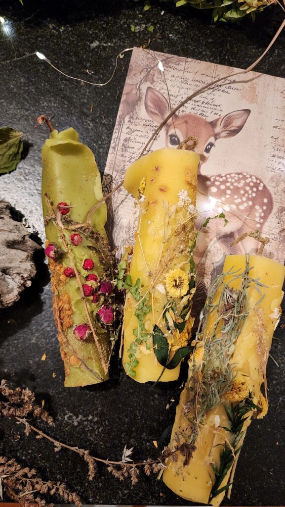 Hand-crafted Slavic mythical candle