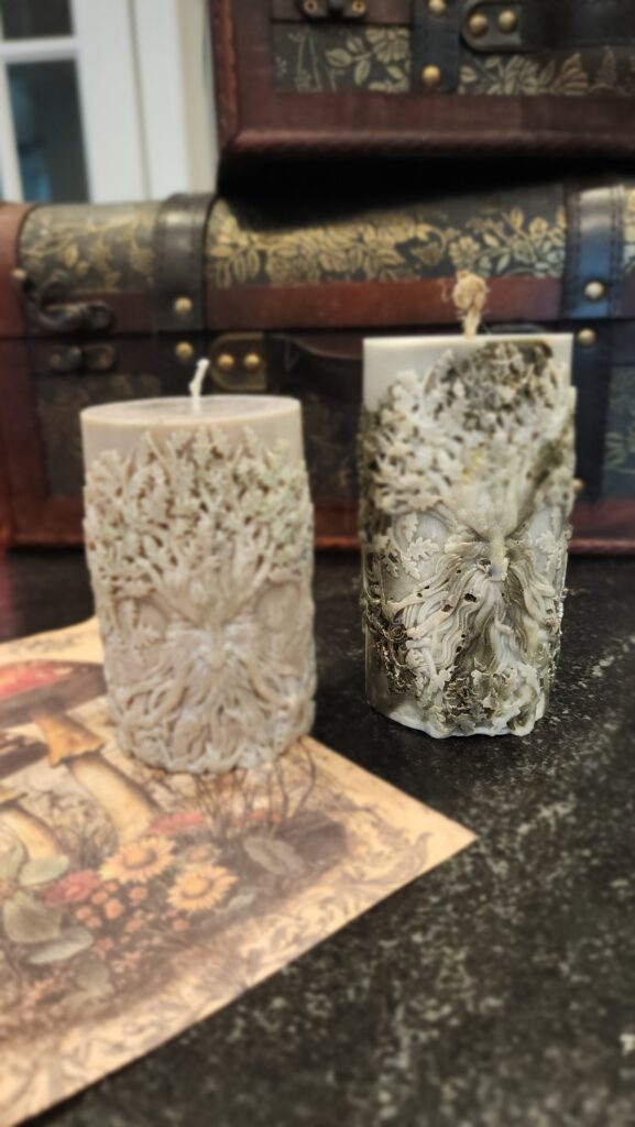 Hand-crafted Slavic mythical candle