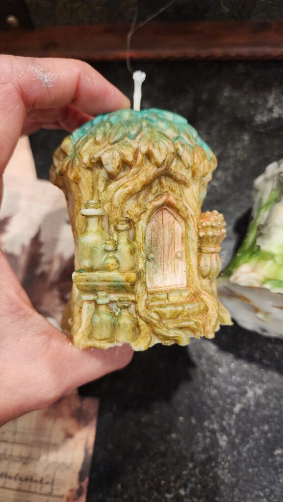 Hand-crafted Slavic mythical candle