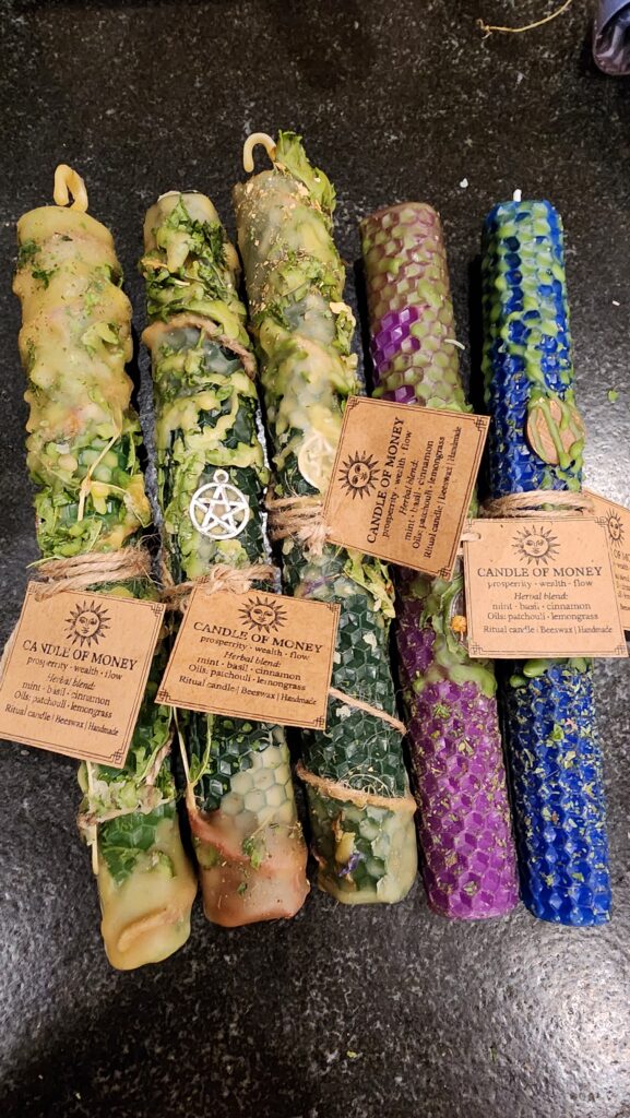 Hand-crafted Slavic mythical candle