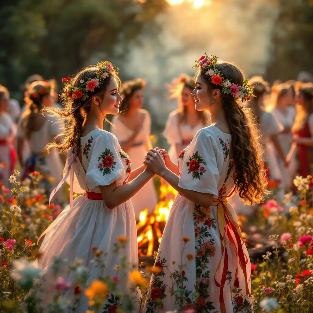 Slavic tradition candles